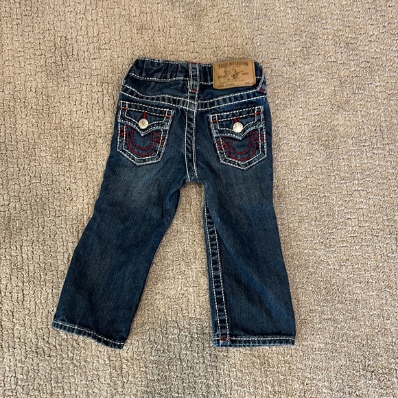 True Religion Jeans Toddler 2 2T White Stitching - Picture 4 of 8